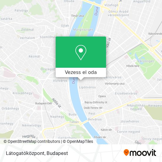 Látogatóközpont térkép