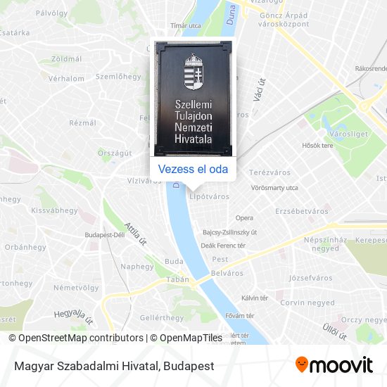 Magyar Szabadalmi Hivatal térkép
