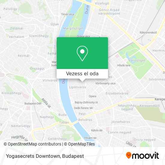 Yogasecrets Downtown térkép