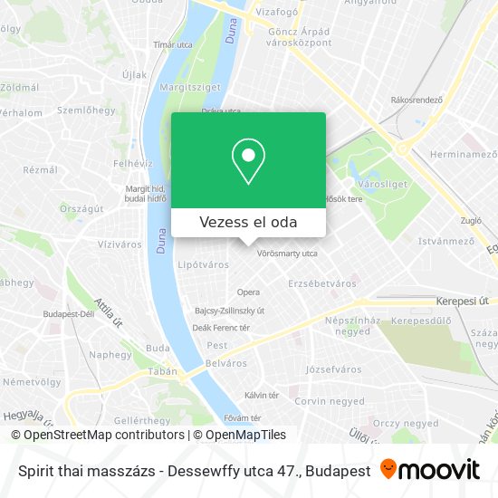 Spirit thai masszázs - Dessewffy utca 47. térkép