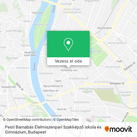 Pesti Barnabás Élelmiszeripari Szakképző iskola és Gimnázium térkép