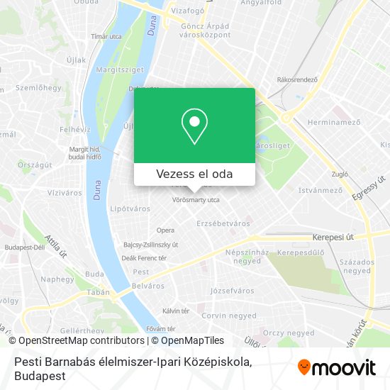 Pesti Barnabás élelmiszer-Ipari Középiskola térkép