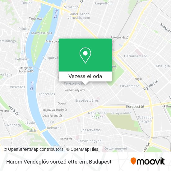 Három Vendéglős söröző-étterem térkép
