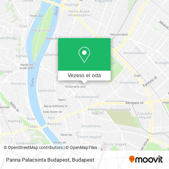 Panna Palacsinta Budapest térkép