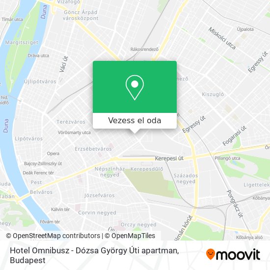 Hotel Omnibusz - Dózsa György Úti apartman térkép