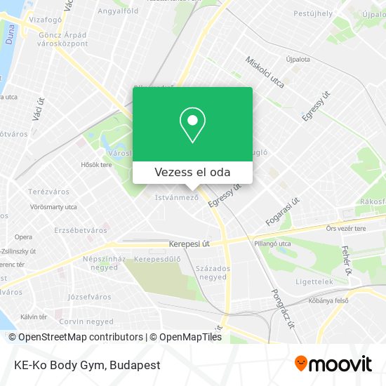 KE-Ko Body Gym térkép