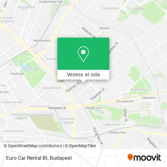 Euro Car Rental Bt térkép