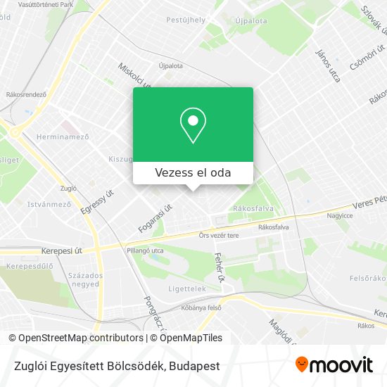 Zuglói Egyesített Bölcsödék térkép