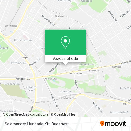 Salamander Hungária Kft térkép