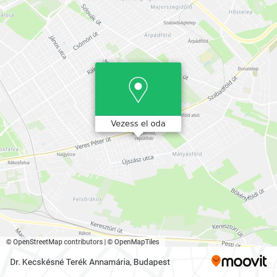 Dr. Kecskésné Terék Annamária térkép