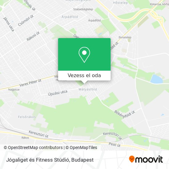 Jógaliget és Fitness Stúdió térkép