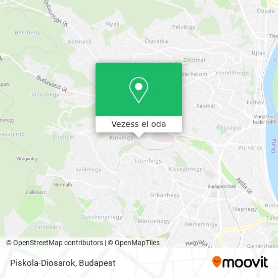 Piskola-Diosarok térkép