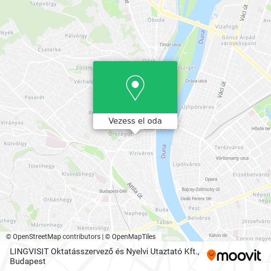LINGVISIT Oktatásszervező és Nyelvi Utaztató Kft. térkép