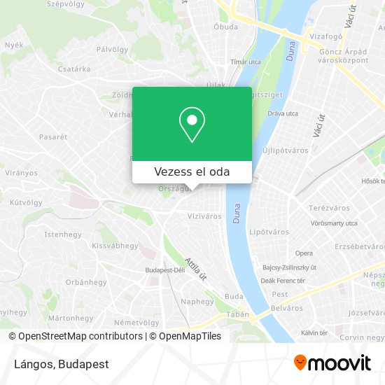 Lángos térkép