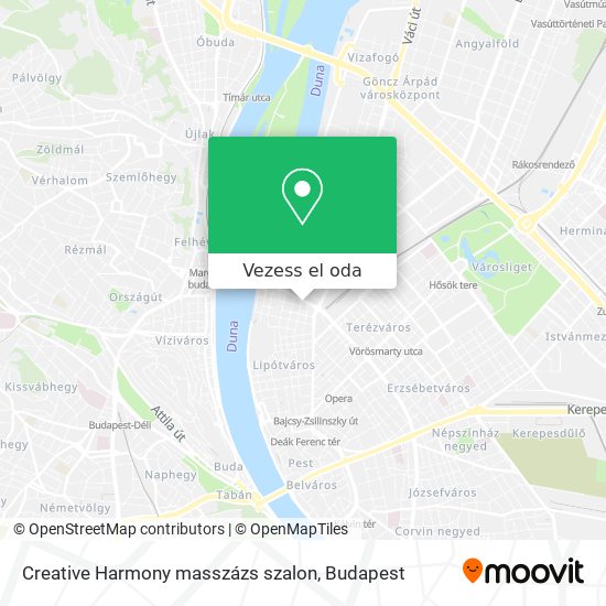 Creative Harmony masszázs szalon térkép