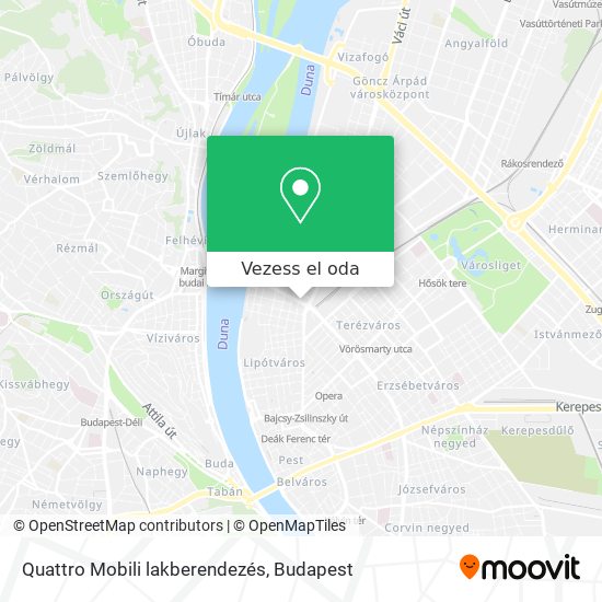 Quattro Mobili lakberendezés térkép