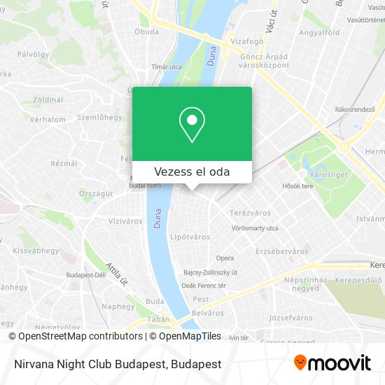 Nirvana Night Club Budapest térkép