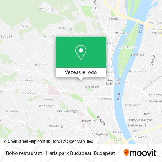 Bobo restaurant - Haris park Budapest térkép