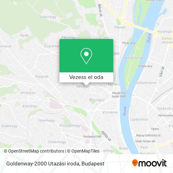 Goldenway-2000 Utazási iroda térkép
