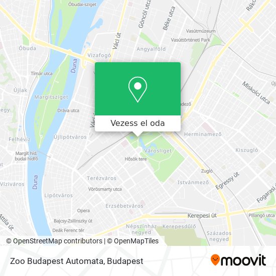 Zoo Budapest Automata térkép