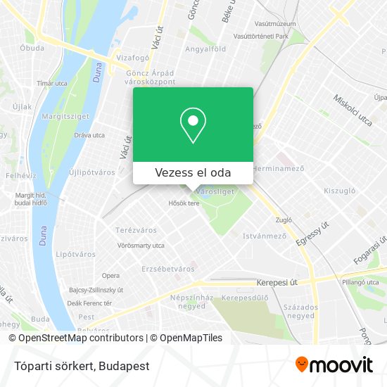 Tóparti sörkert térkép