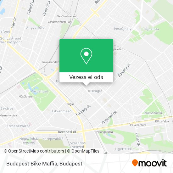 Budapest Bike Maffia térkép