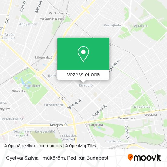 Gyetvai Szilvia - műköröm, Pedikűr térkép
