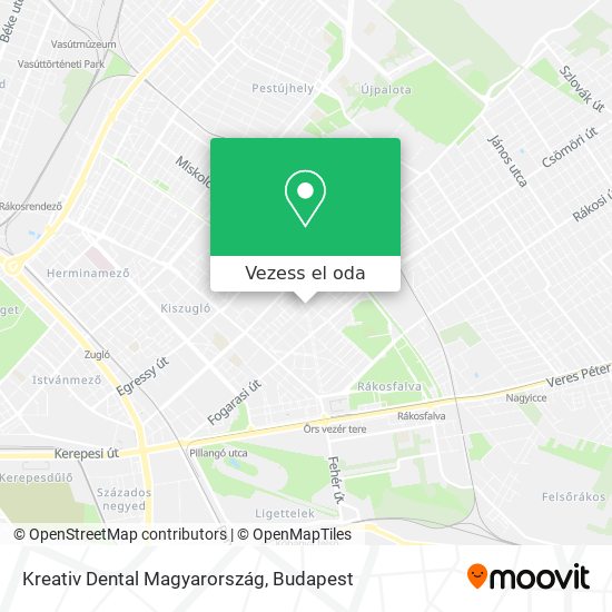 Kreativ Dental Magyarország térkép