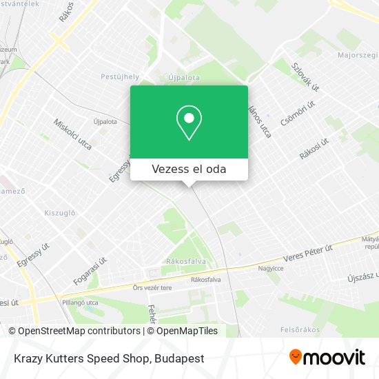 Krazy Kutters Speed Shop térkép