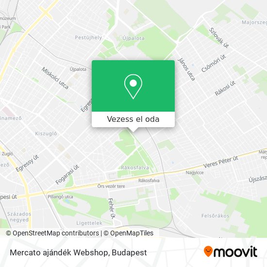 Mercato ajándék Webshop térkép