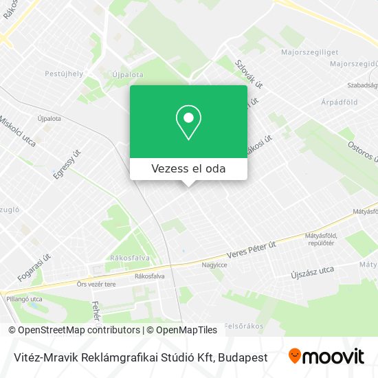 Vitéz-Mravik Reklámgrafikai Stúdió Kft térkép