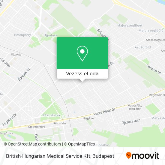 British-Hungarian Medical Service Kft térkép