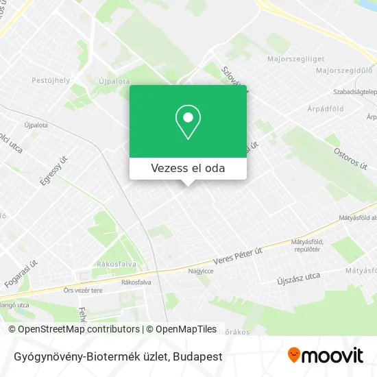 Gyógynövény-Biotermék üzlet térkép