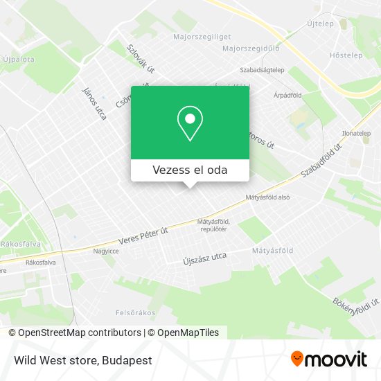 Wild West store térkép