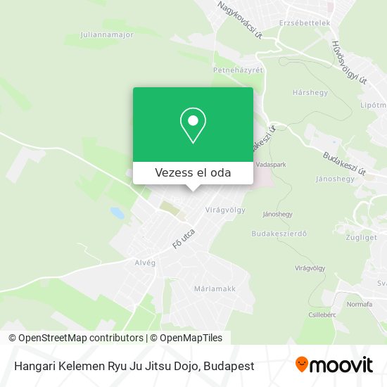 Hangari Kelemen Ryu Ju Jitsu Dojo térkép