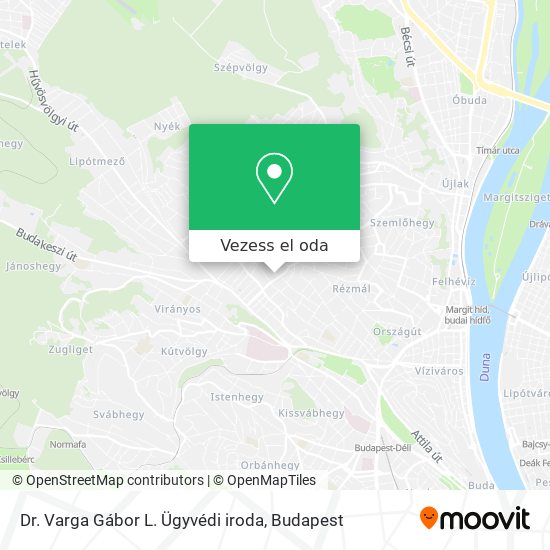 Dr. Varga Gábor L. Ügyvédi iroda térkép
