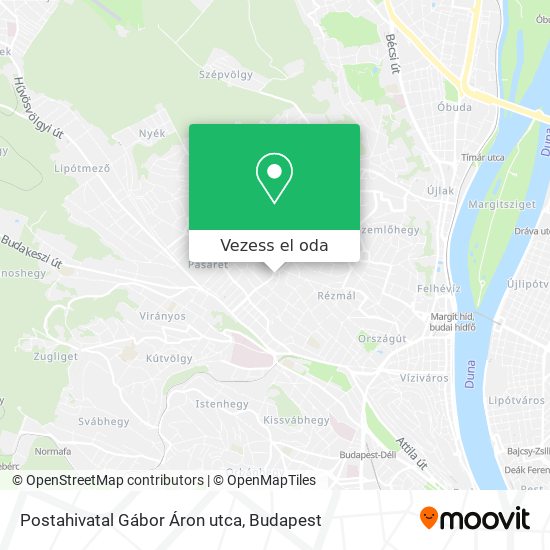Postahivatal Gábor Áron utca térkép