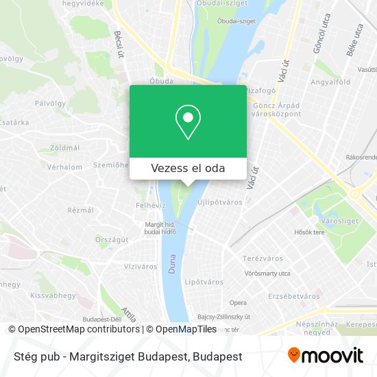 Stég pub - Margitsziget Budapest térkép