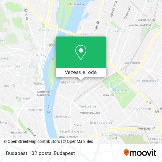 Budapest 132 posta térkép