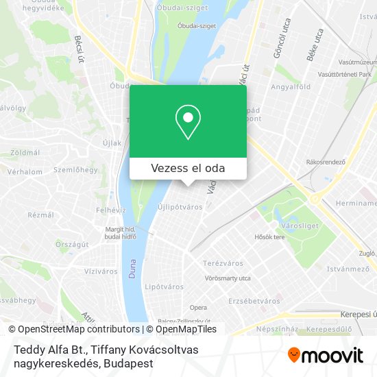 Teddy Alfa Bt., Tiffany Kovácsoltvas nagykereskedés térkép