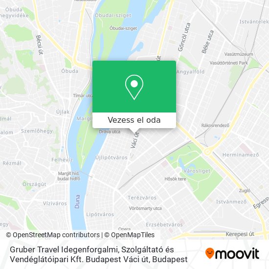 Gruber Travel Idegenforgalmi, Szolgáltató és Vendéglátóipari Kft. Budapest Váci út térkép