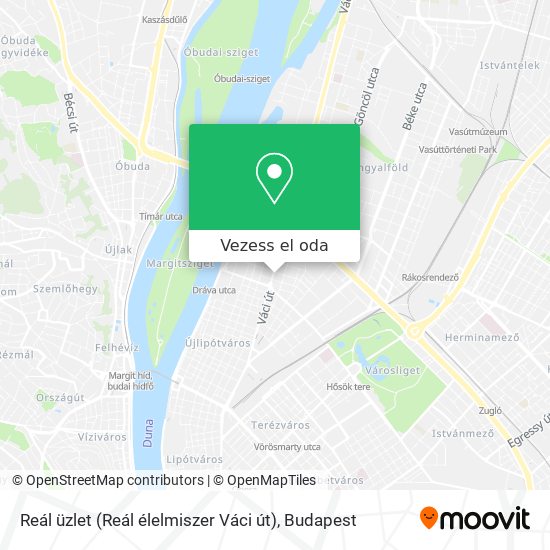 Reál üzlet (Reál élelmiszer Váci út) térkép