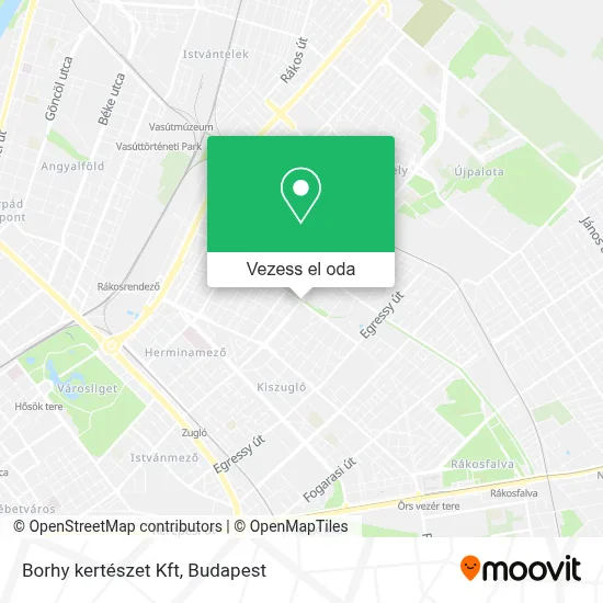 Borhy kertészet Kft térkép