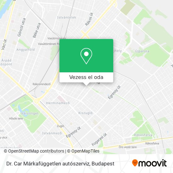 Dr. Car Márkafüggetlen autószerviz térkép