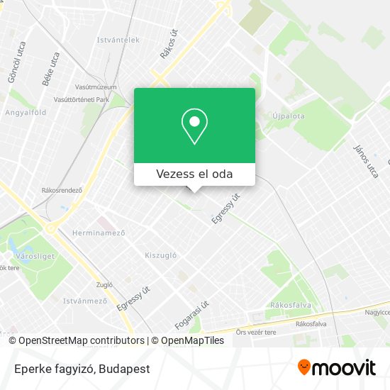 Eperke fagyizó térkép