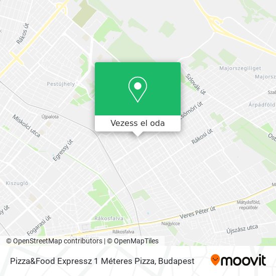 Pizza&Food Expressz 1 Méteres Pizza térkép