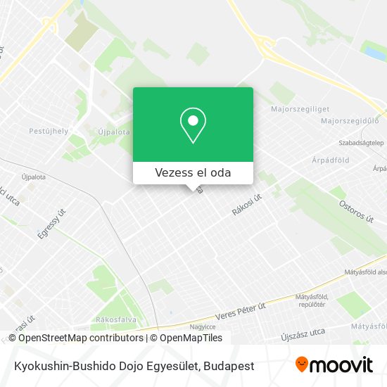 Kyokushin-Bushido Dojo Egyesület térkép