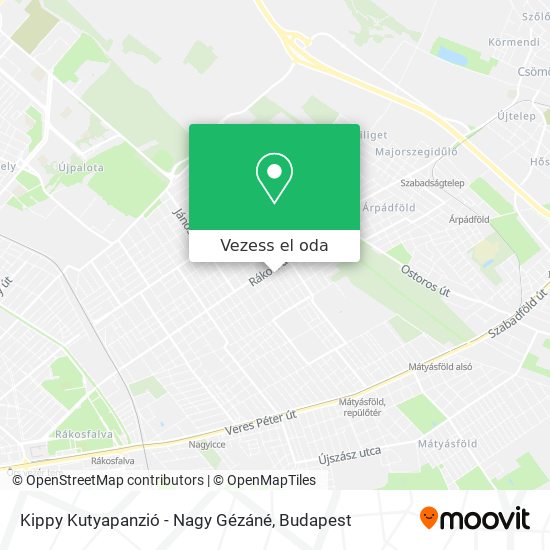 Kippy Kutyapanzió - Nagy Gézáné térkép