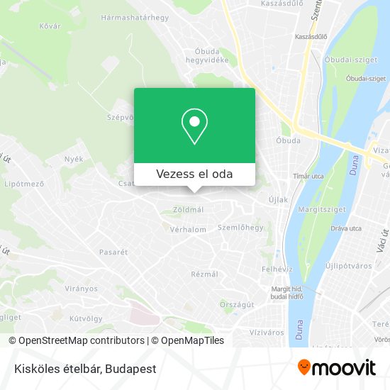 Kisköles ételbár térkép