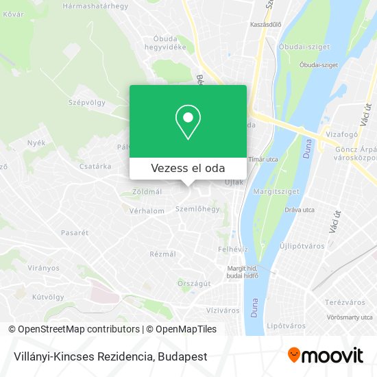 Villányi-Kincses Rezidencia térkép